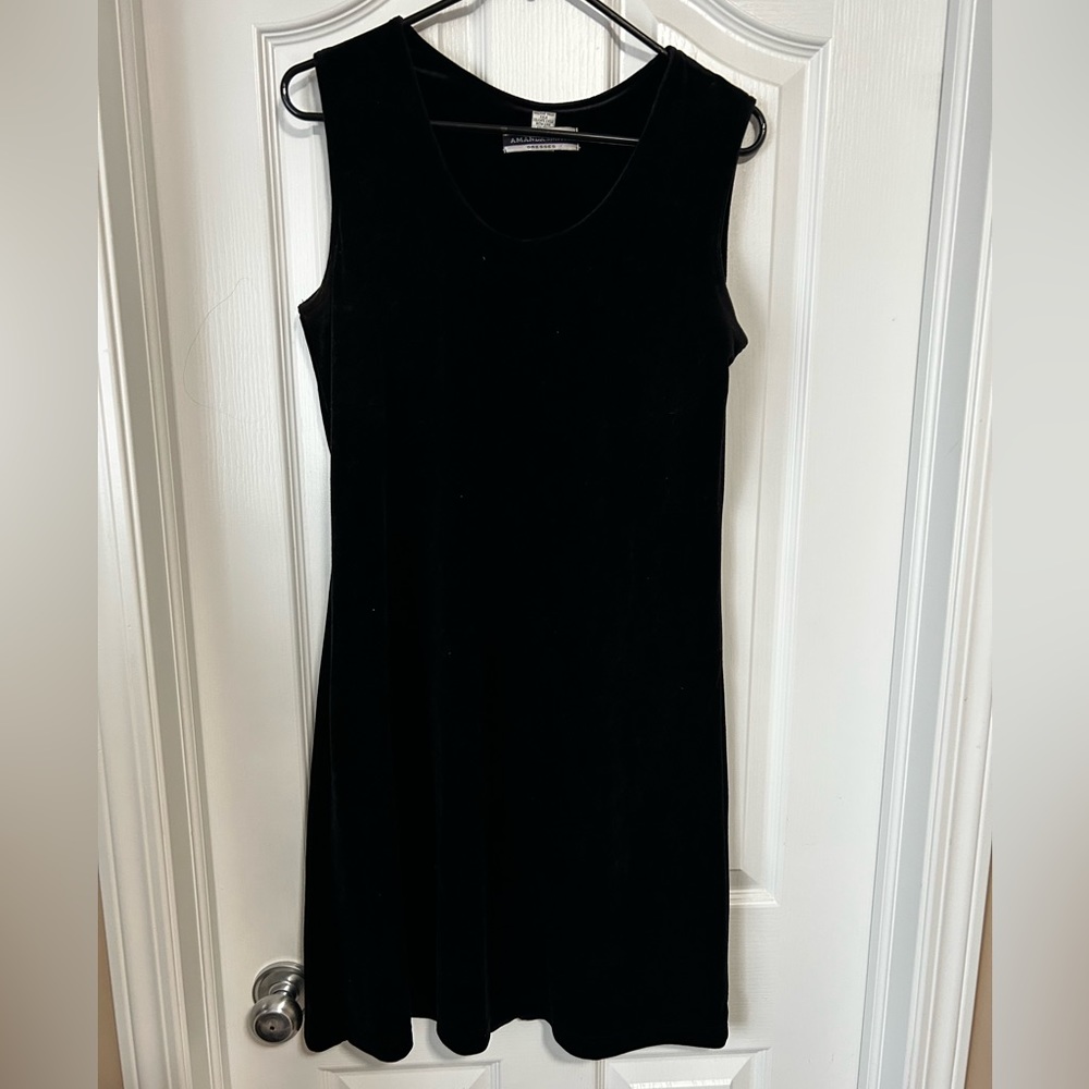 Vintage Amanda Smith black mini dress, US 10